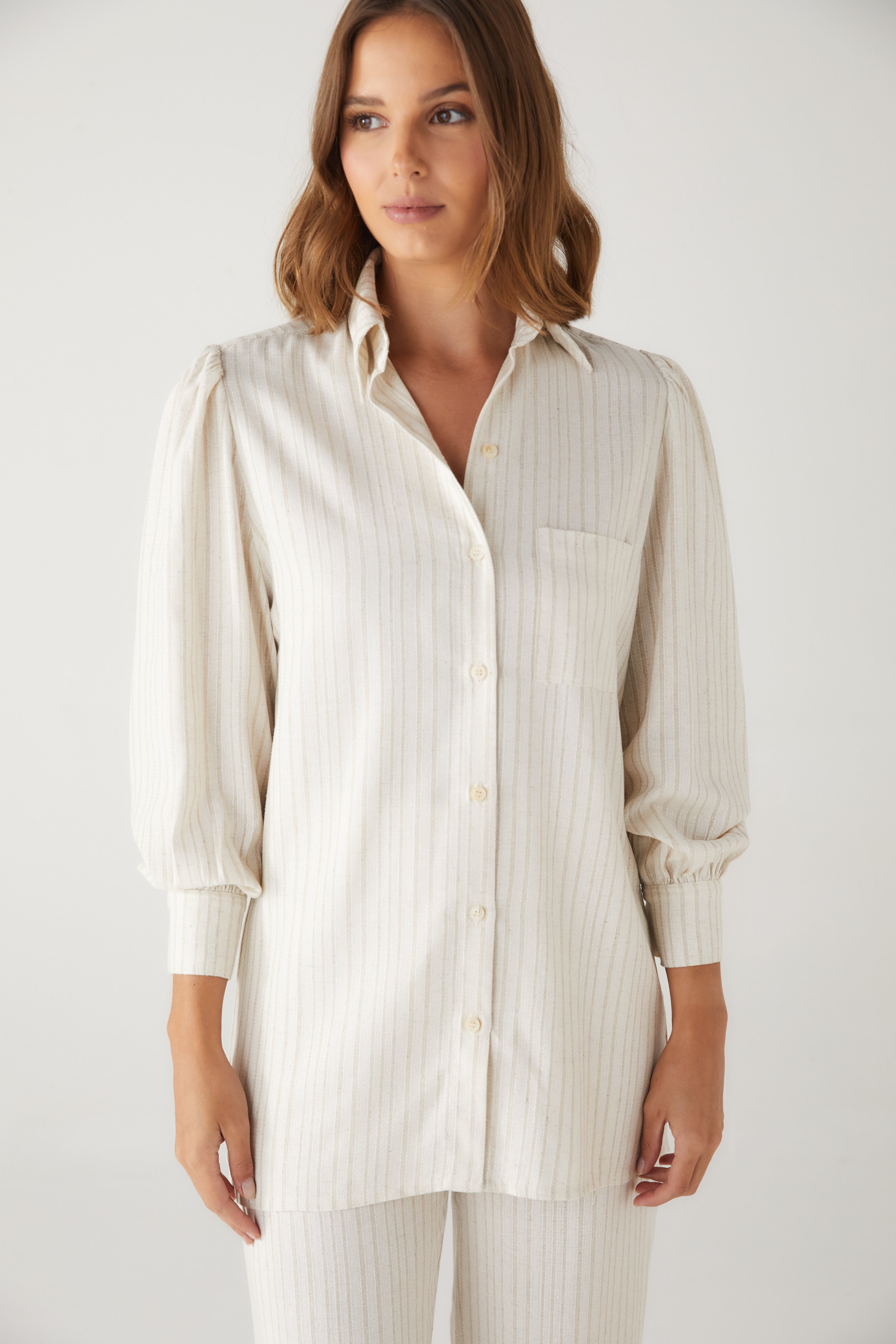 Camisa Linen Stripes